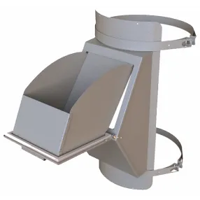 клапан мусоропровода загрузочный кме-400, h=1100, 1.0мм